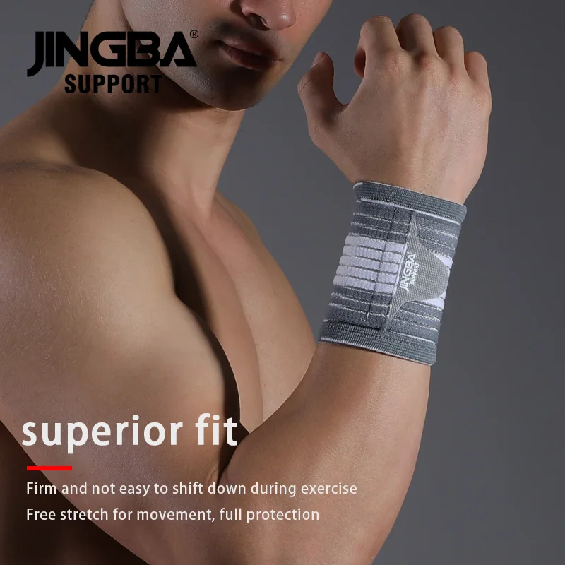 Supporto JINGBA 1 pz supporto per cinturino Fitness sollevamento pesi supporto per polso equipaggiamento protettivo fascia da polso uomo Tennis