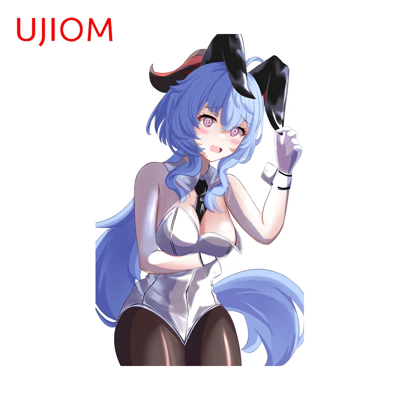 UJIOM Genshin Impact Novelty Ganyu Wall Sticker Creative Versatile Decal Simplicity Innovative Kitchen Cupboard Decoration