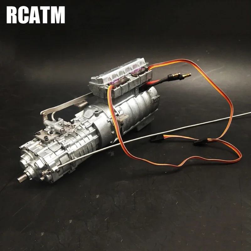 Metal Gearbox Power take-off with oil pump Speed ratio 5.04  For 1/14 Tamiya RC Truck Tipper dump car SCANIA AROCS ACTROS