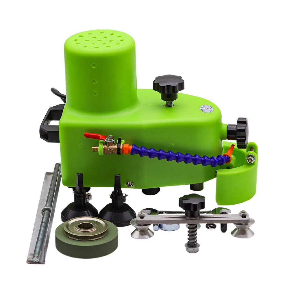 Imagem -02 - Máquina de Moedura de Vidro Portátil Pequena Borda Reta Borda Redonda Hypotenuse Afiação da Telha 110v 220v