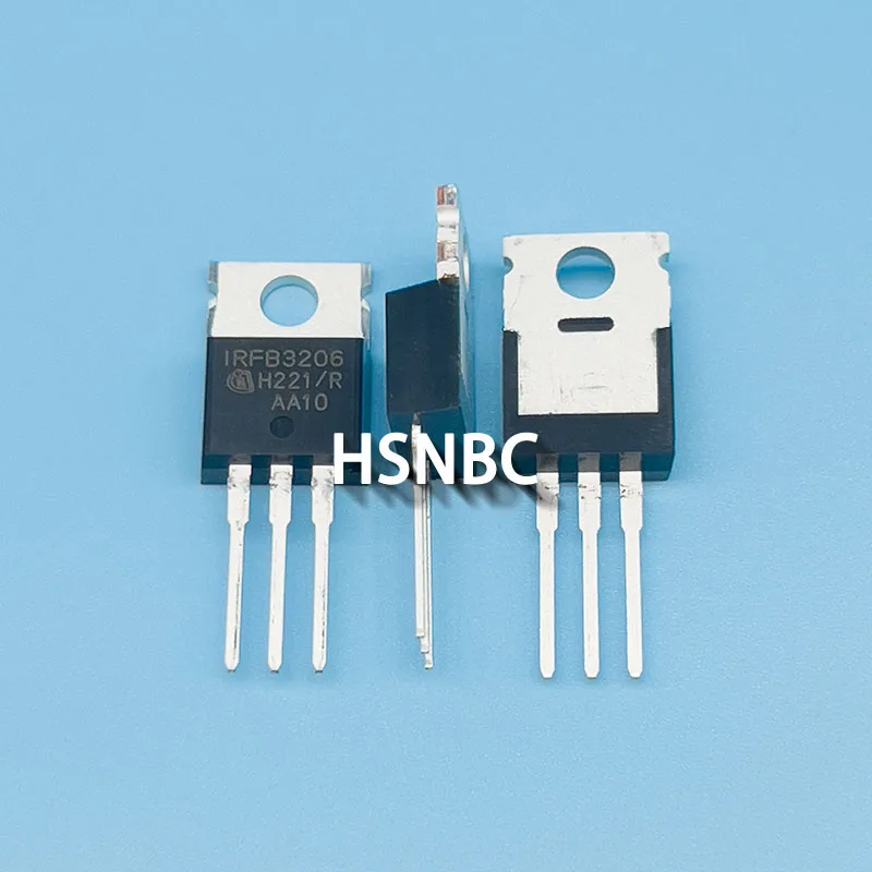 10Pcs/Lot IRFB3206PBF IRFB3206 FB3206 TO-220 60V 210A MOSFET N-Channel Power Transistor 100% New Imported Original