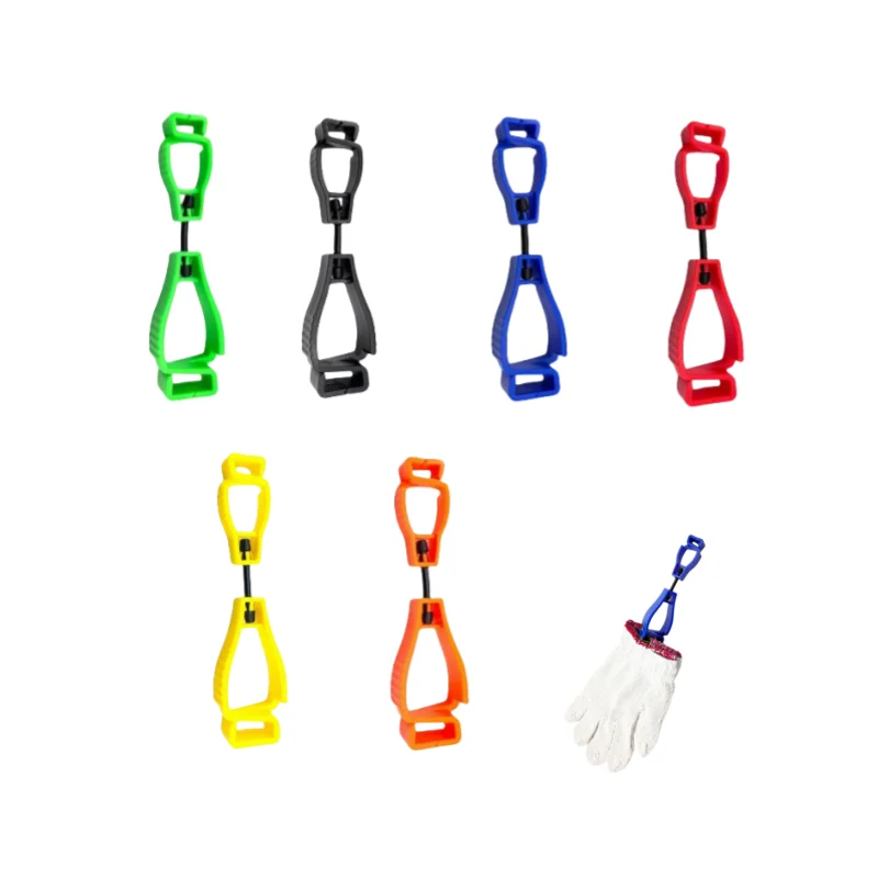 Glove Clips for Work Glove Holders, Anti-drop Keeper, Protective Plastic Grabber Clamp for Hanging Gloves, 6Pcs