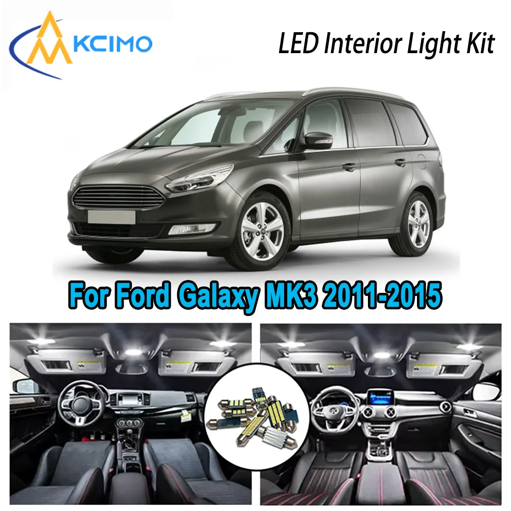 

High-Quality LED Interior Kit for Ford Galaxy MK3 2011-2015 2012 2013 2014 Premium Error-Free Dome Map Trunk Automotive Lamps