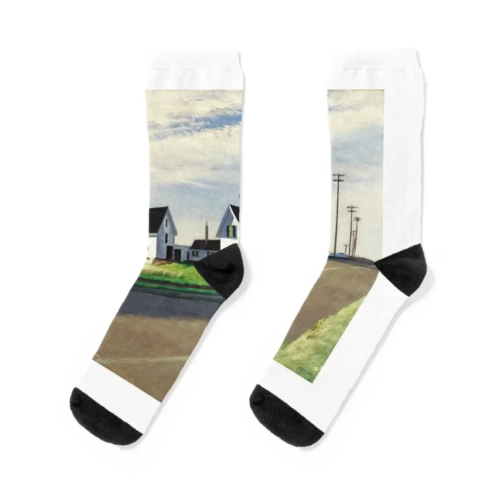 Art work by Edward hopper Socks heated happy Socks Men's Women's