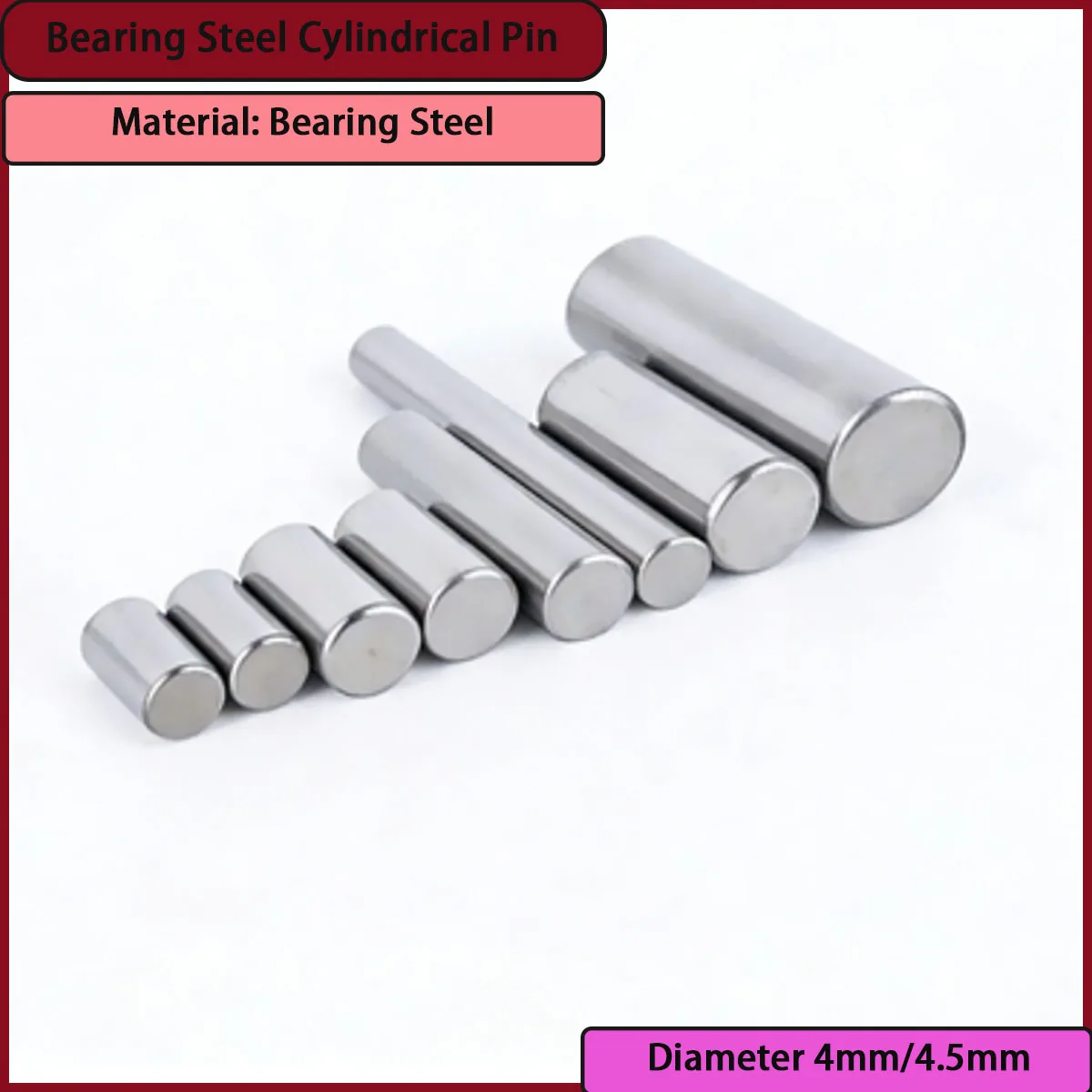 

4mm/4.5mm diameter bearing steel cylindrical pin suitable for machine tools, molds, engineering machinery and other equipment