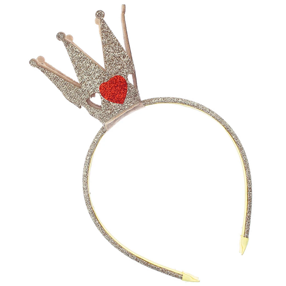 

Cute Glitter Crown Headbands For Girls Birthday Party Festival Kids Shiny Tiara Hair Accessories Stereoscopic Princess Headband