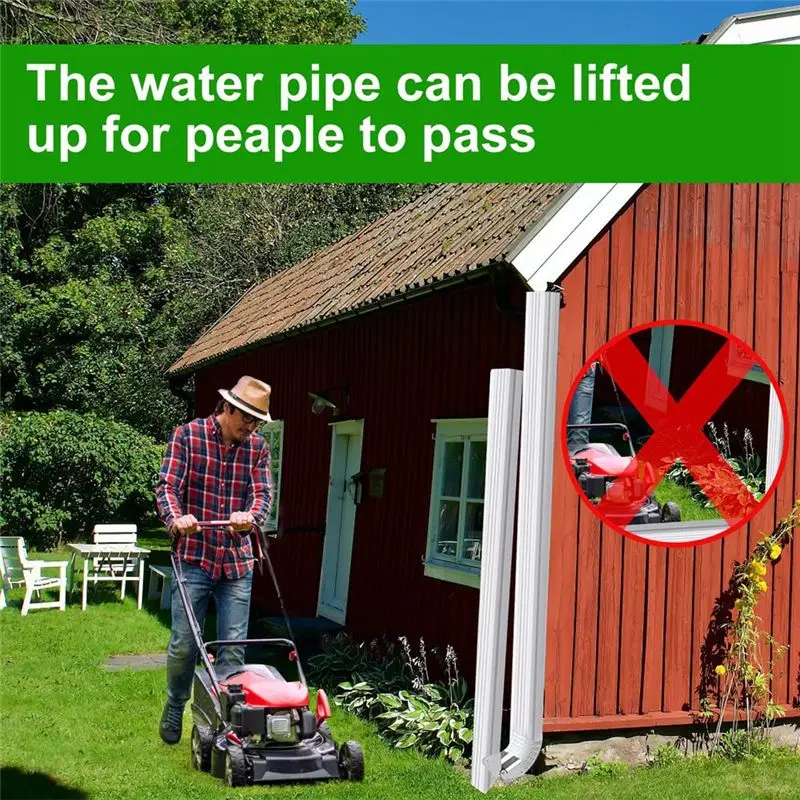 

(CNIM) 6 шт. шарнирных удлинителей для водосточных желобов, удлинители для водосточных труб из нержавеющей стали ZipHinge, простая установка