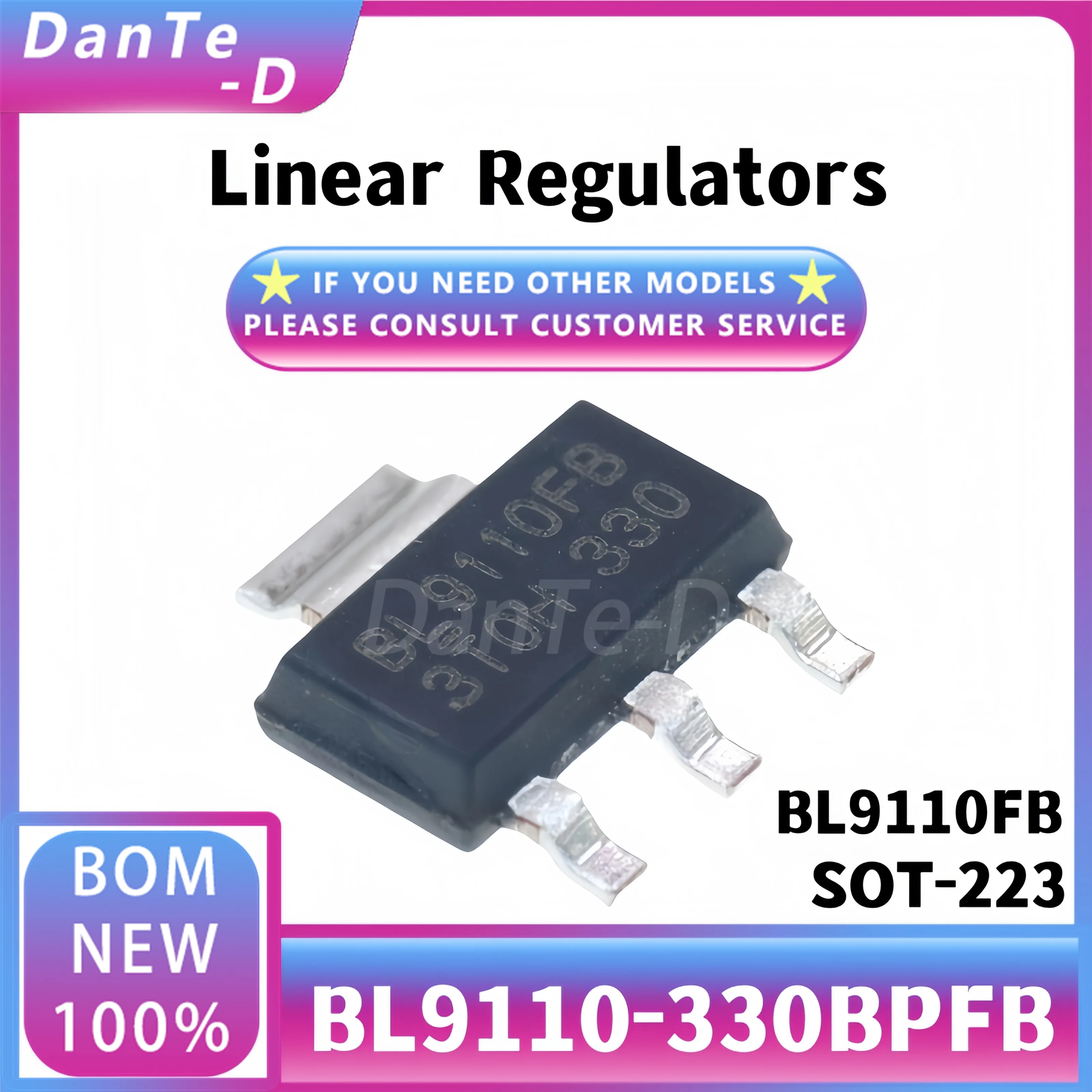 10pcs BL9110-330BPFB Original silk screen BL9110FB SOT-223 Ultra-low pressure differential linear regulator