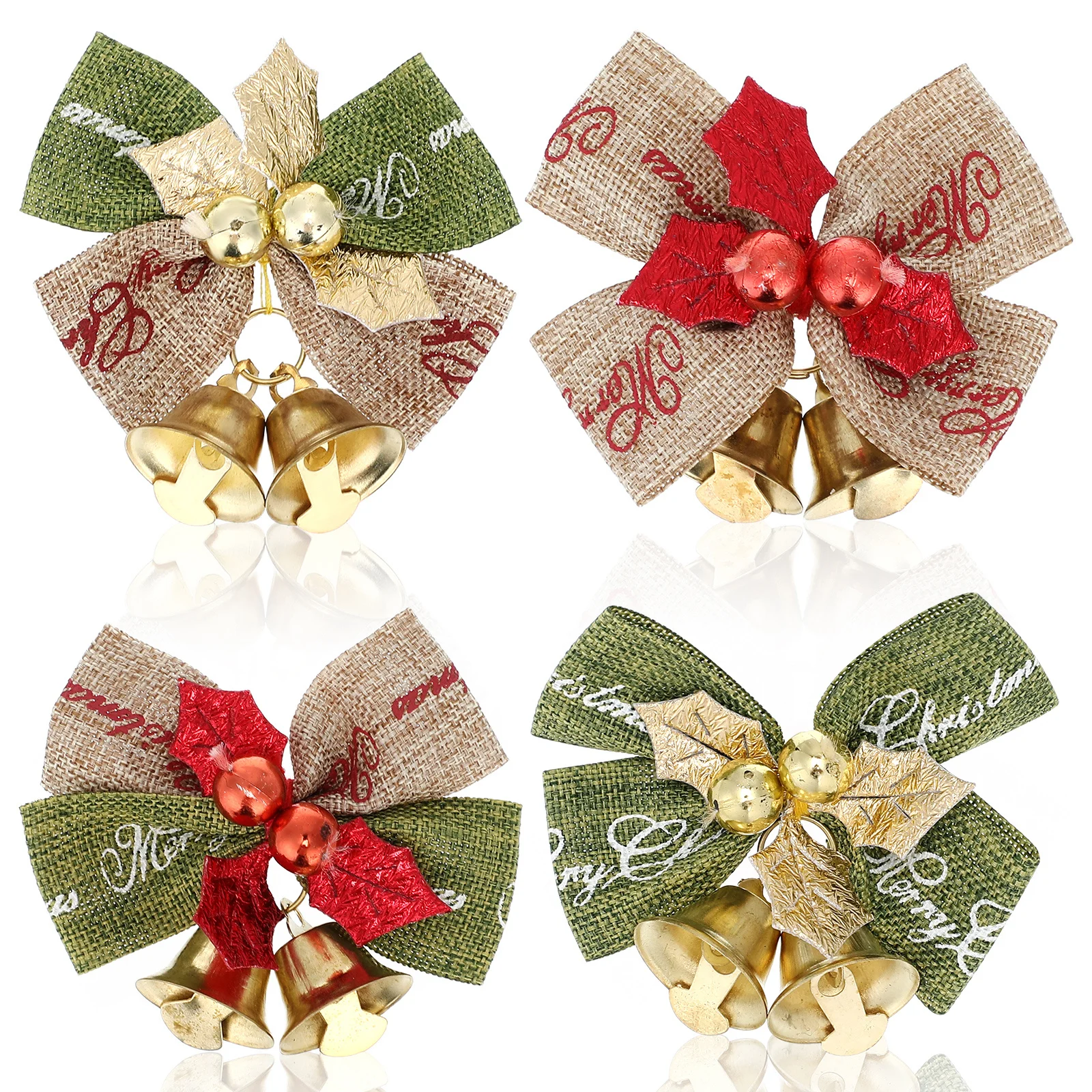 

1 pc Christmas Bow Decor Butterfly Decoration Xmas Party Tree Hanging Bows Alloy Zircon Brooch For Holiday Wedding Celebration