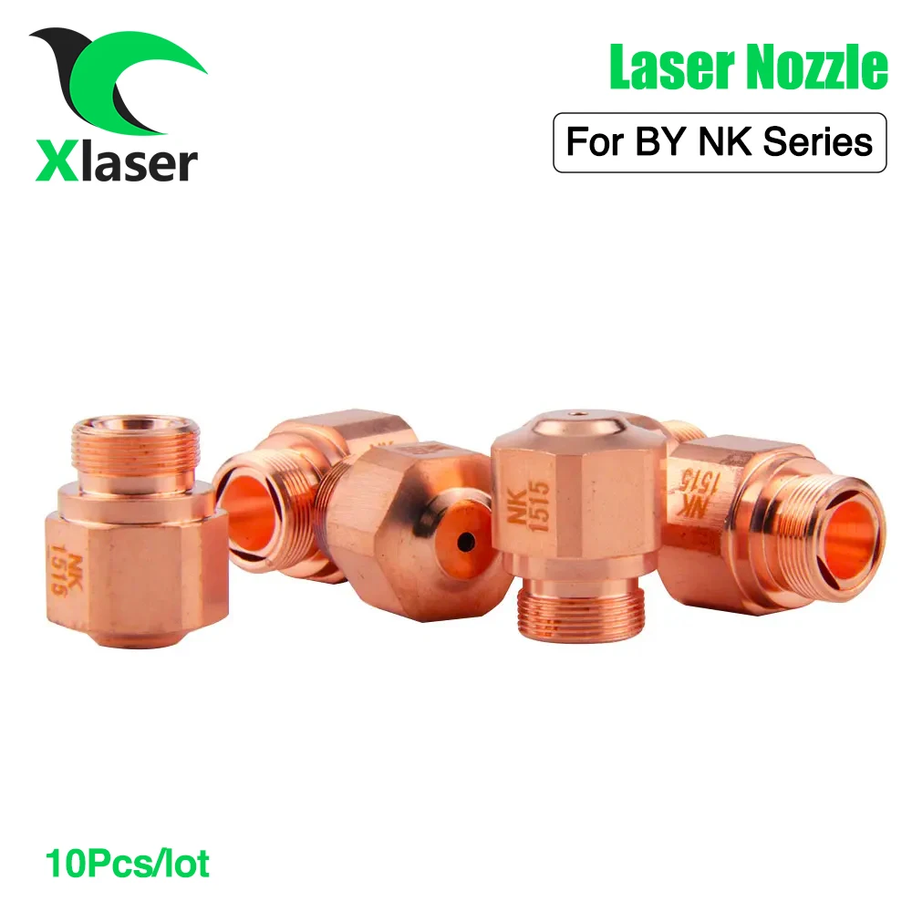 

XLaser 10Pcs/lot BY Fiber Laser Nozzle NK Series Double Layer Caliber 0.8-4.0mm Thread M10 for By Fiber Laser Cutting Head