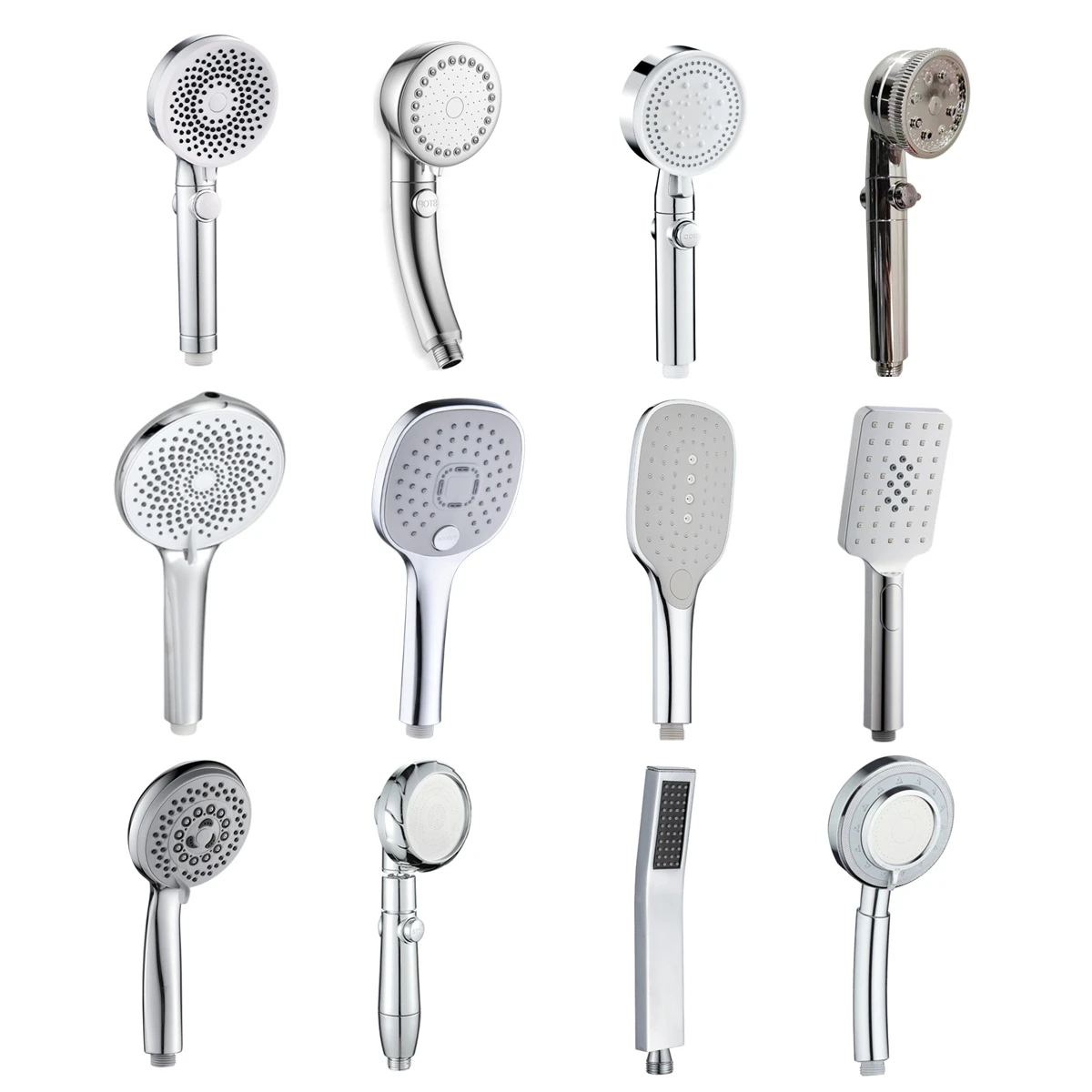 2023 New European&American Type Bathroom Shower Head High Pressure Water Saving Handheld Showerhead Rainfall SHowers Accessories