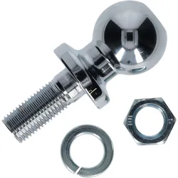 50mm Chrome Hitch Mount Tow Ball Shank Dia Capacity Coupling Trailer Parts RV Camper Caravan Parts Bola De Remolque Con Rosca