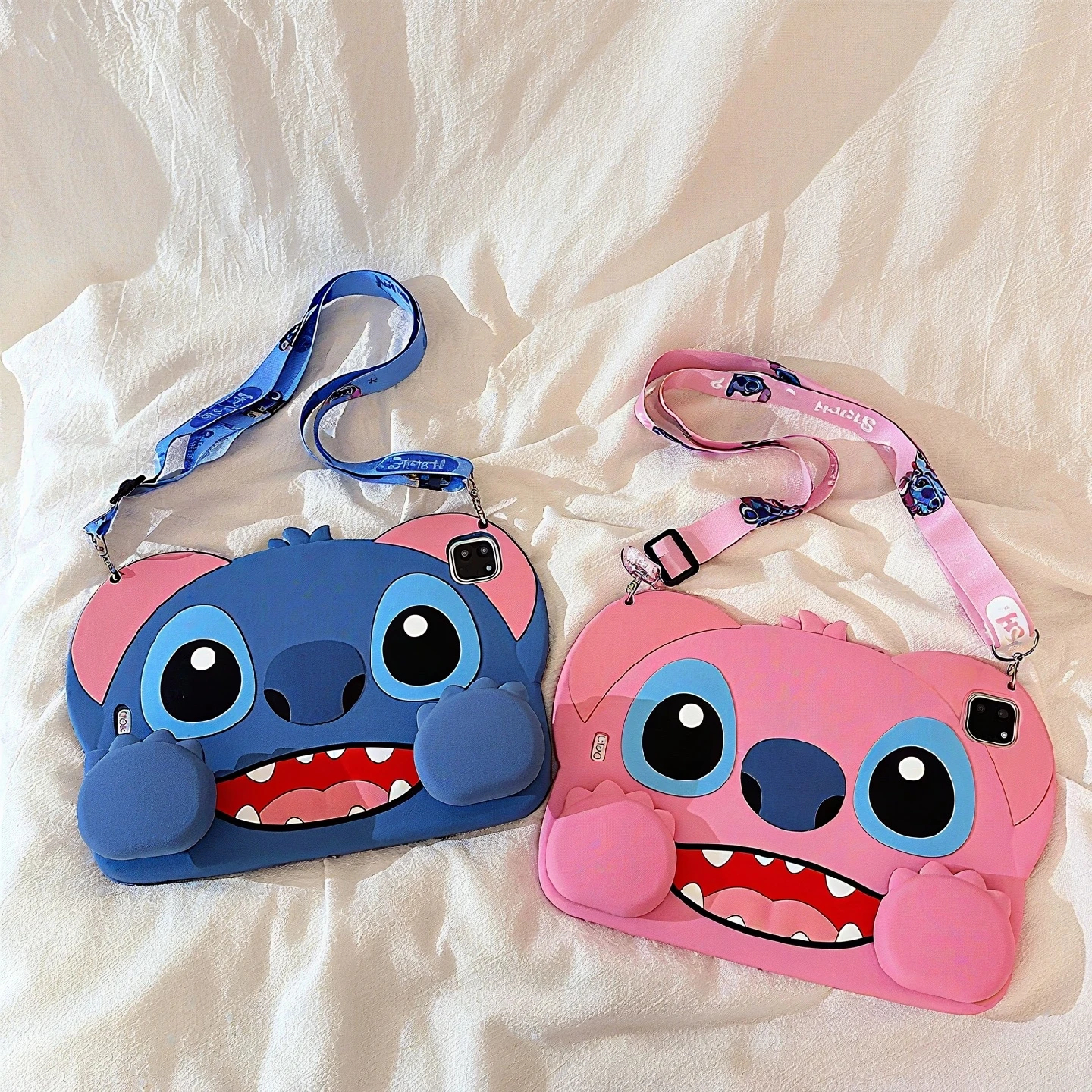 

Детский чехол для iPad 10-го поколения 10.9, для iPad Pro 11/9.7 2018-2025 A16, 3D мультяшный силиконовый защитный чехол для планшета с изображением Стича