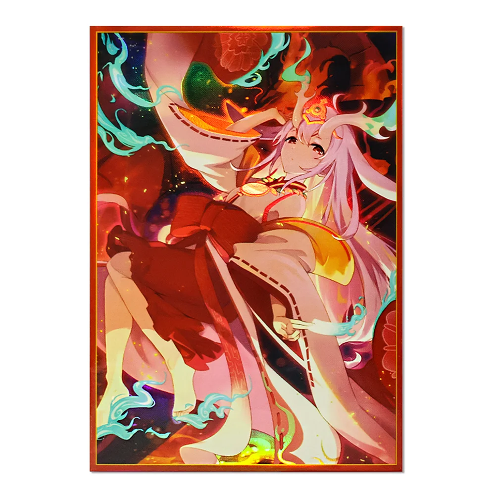 

63x90mm 50PCS Top Loading Illustration Anime Card Sleeves Trading Card Sleeves Japanese Card Protector for YGO Game Cards