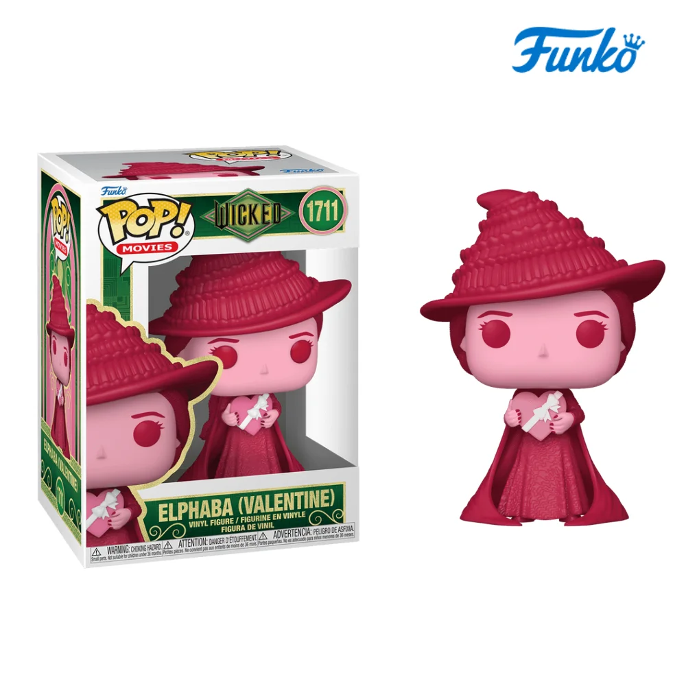 

Фигурка Wicked Elphaba Glinda Valentine # 1711 1712 Funko Pop, фигурки высотой 4,65 дюйма, Коллекционная ограниченная серия, модель игрушки в подарок