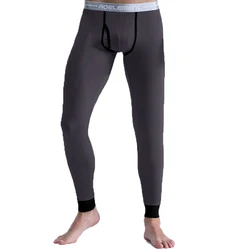 Autumn and Winter Men's Single-Piece Thin Modal Long Johns Slim and Comfortable Bottoming Youth Warm Pants Leggings