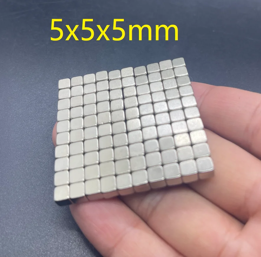 مغناطيس جديد 5x5x5 مللي متر مغناطيس مربع ، مغناطيس نيوديميوم قوي صغير ، مثالي لعشاق الأعمال اليدوية والحرفيين والهواة 5*5*5 مللي متر