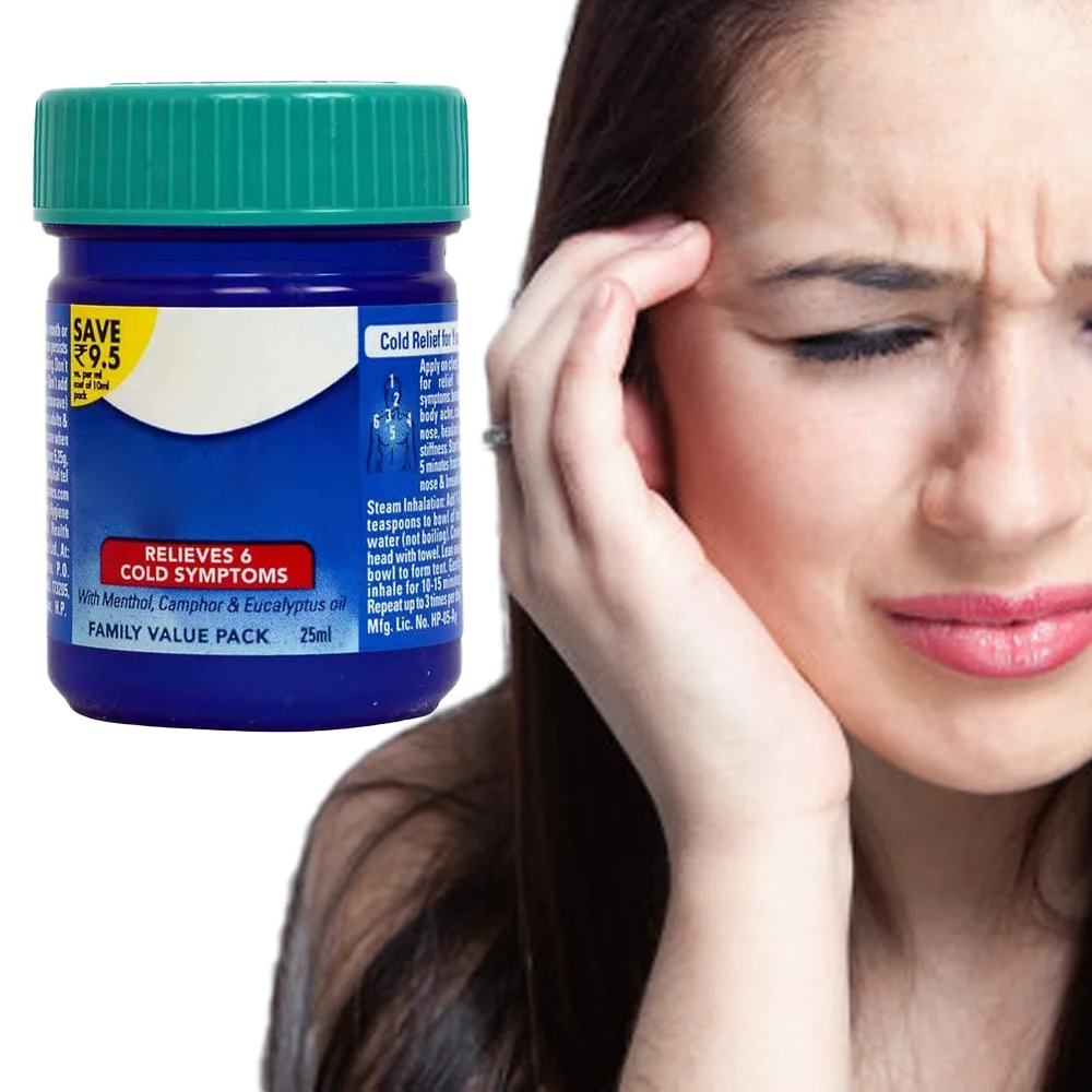 Cold Headache Relief Ointment Cool Mint Cream Itching Nasal Congestion Anti-heatstroke Anti-mosquito Menthol Essential Balm