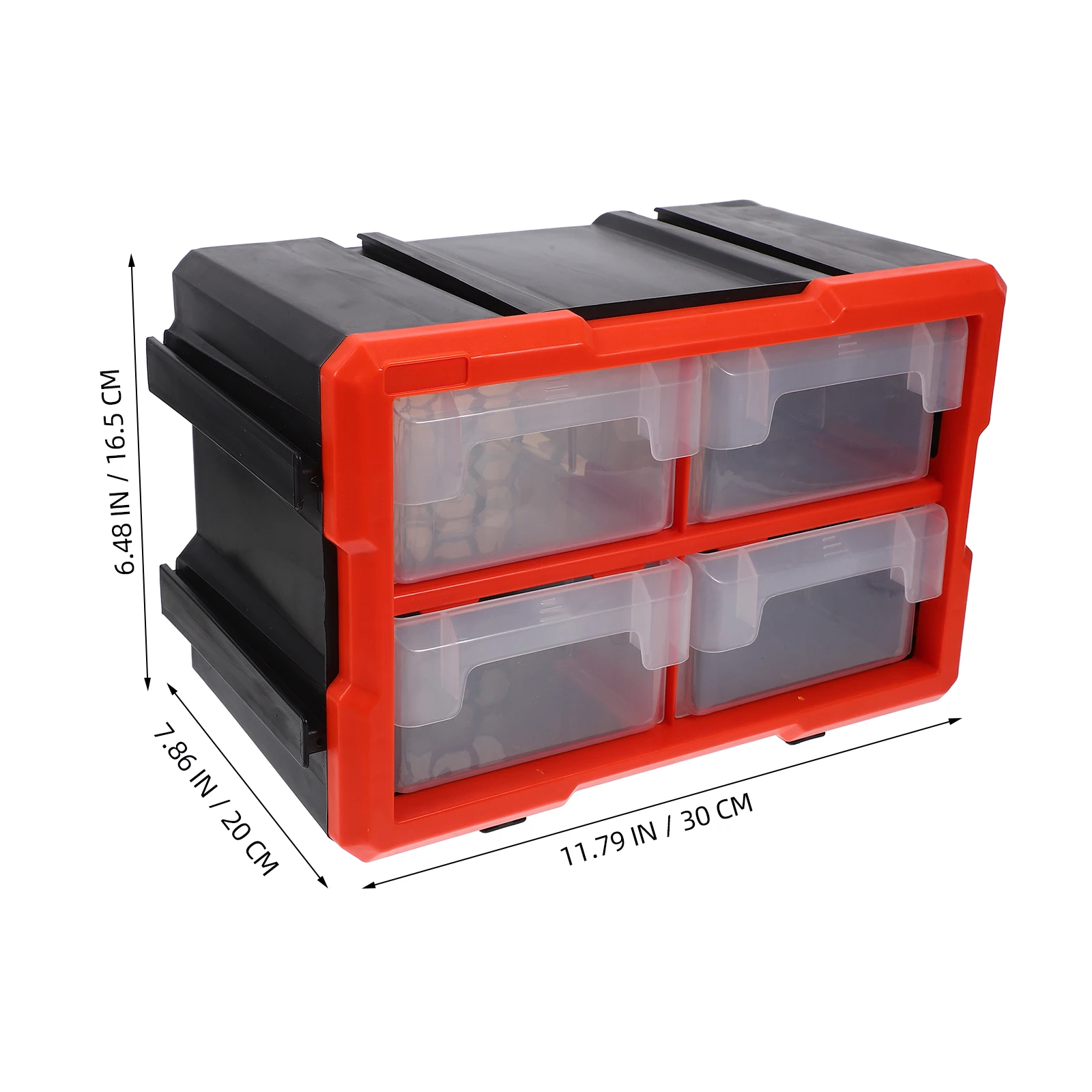 

Parts Storage Box Electronic Organizer Toolbox Screw Fastener Hardware Container Modular Design Transparent Lid Compact Size