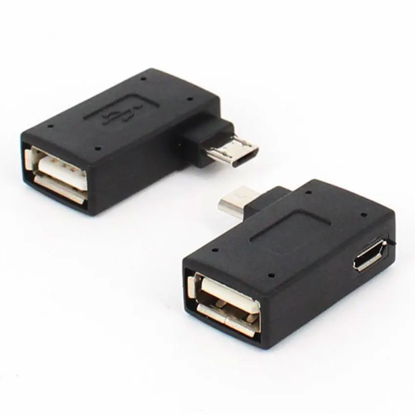 

1/5/10PCS 90 Degree Micro USB OTG Adapter for Fire Stick TV Snes mini Classic Nes Mini with Power Supply Left Right Angled