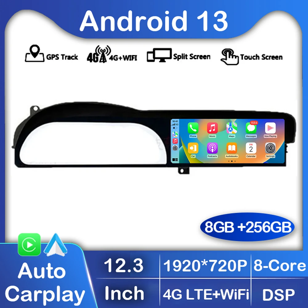 12.3 Inch Android 13 For Benz S CL W221 W216 2005-2013 NTG 3.0 3.5 Car Radio Multimedia Auto Stereo GPS Carplay Stereo Head Unit