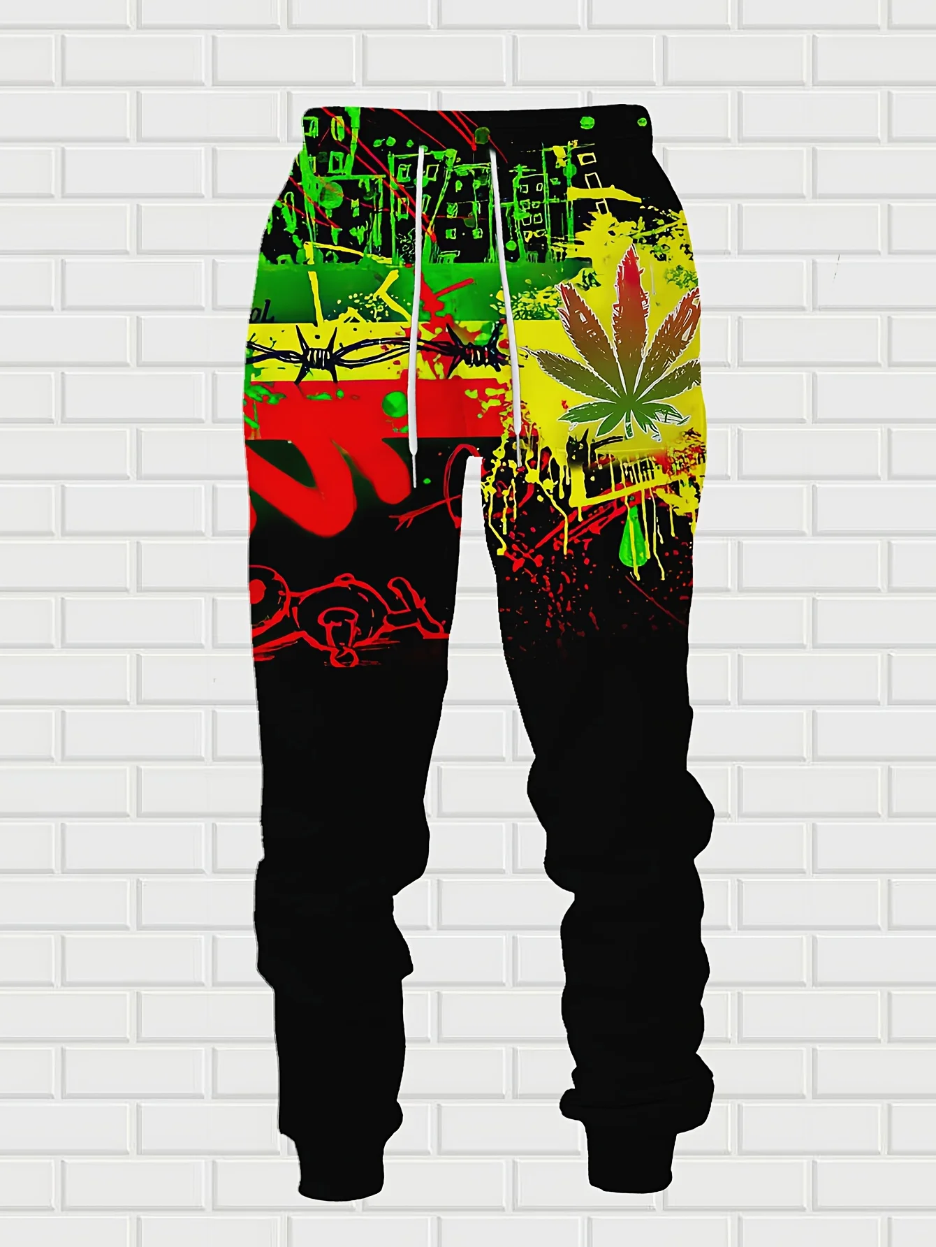 New Arrival Casual Winter Autumn Leef 3D Printed Hoodie and Pants Set Tracksuit 2Piece Set Sportwear Men Clothing Suit