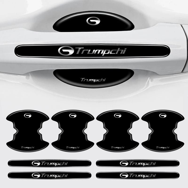 8Pcs Car Door Handle Protector Stickers Bumper Accessories For GAC MOTOR Trumpchi GS4 GS5 GS8 GM8 GA4 GA6 GA3S M8 E8 ES9 Aion