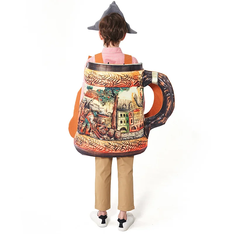 Lustige deutsche Oktoberfest Bier Tasse Halloween Cosplay Kostüme erwachsene Männer Frauen Kinder Karneval Party Rollenspiel Kostüm Outfits