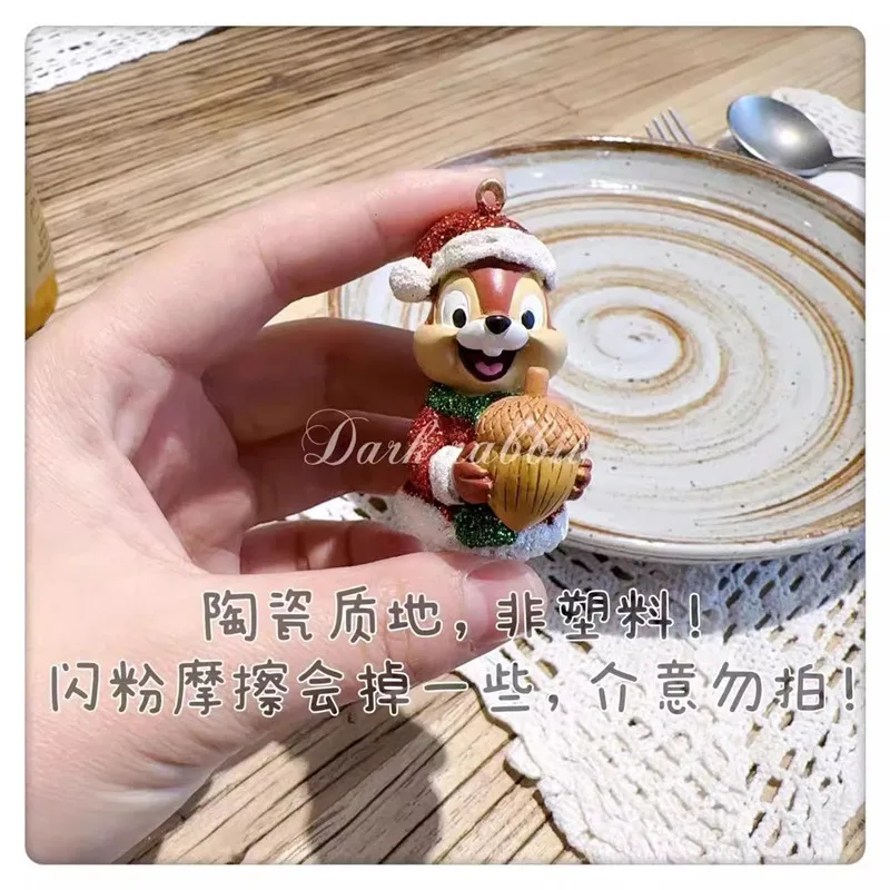 1Piece  6-7cm Disney Ceramic Ornament Chichiti Christmas Mouse Ice and Snow Odyssey Olaf Ornament Toy