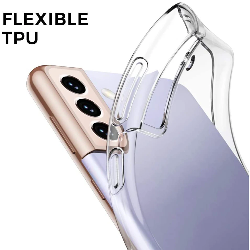 Transparent Case For Samsung Galaxy S22 S23 S21 Ultra S20 FE Plus A55 A16 A36 S25 A56 A26 A52 A54 A57 5G S24 Silicone Cover
