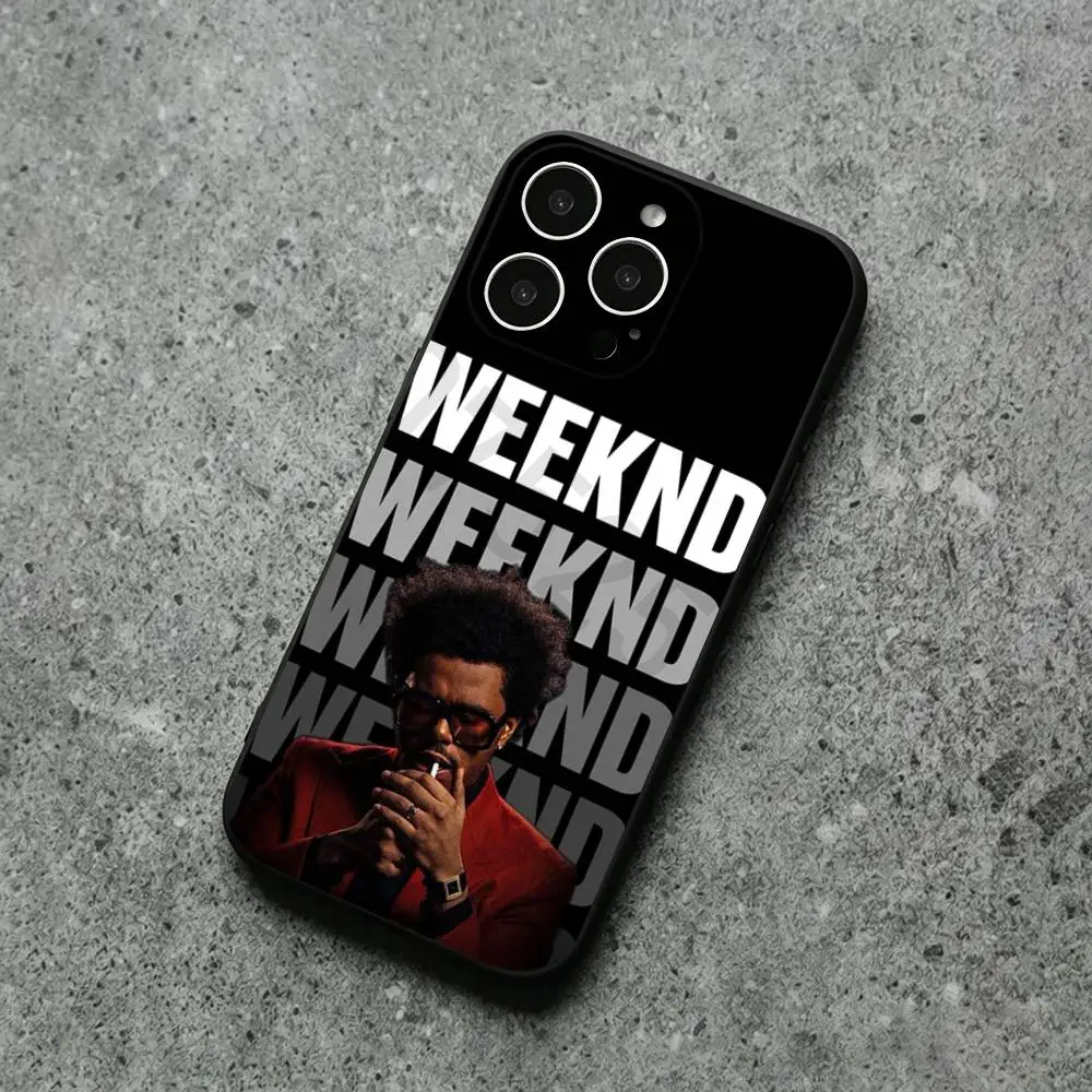 T-The Weeknd Phone Case For iPhone 17,16,15,14,13,12,11,Plus,Pro Max,XS,X,XR,SE,Mini,Soft Silicone Black Cover view 2