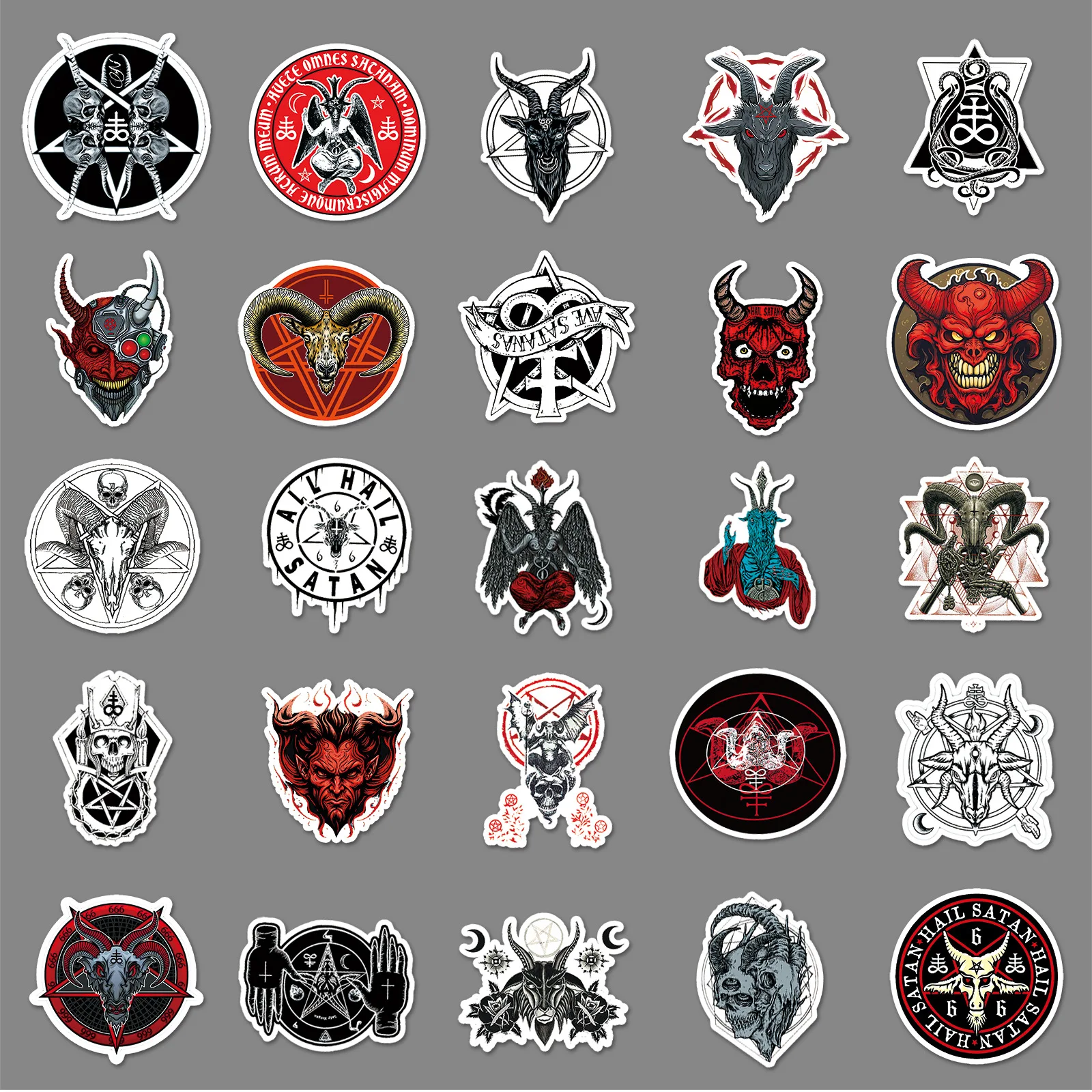 50 قطعة شيطان الشيطان شخصية ديابلو القوطية مقاوم للماء كوب ماء الأمتعة الديكور ملصق الكمبيوتر