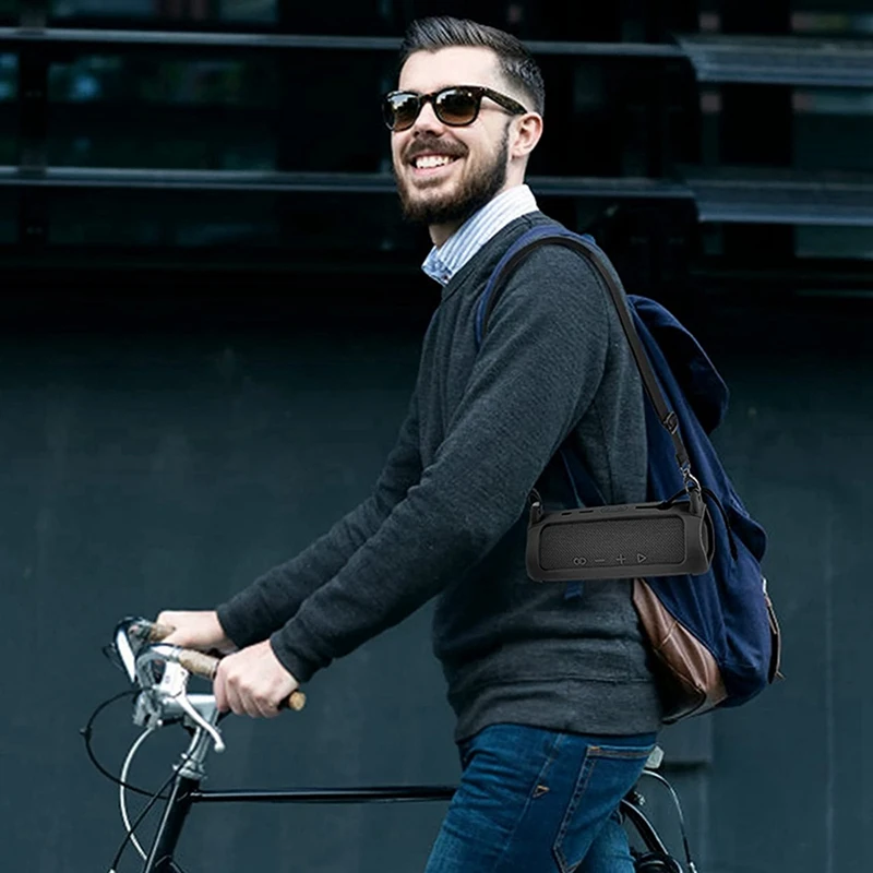 Sac de rangement audio pour JBL Flip 6, housse avec sangle initiée, mousqueton, sac de transport de protection, étui de voyage, 2 pièces