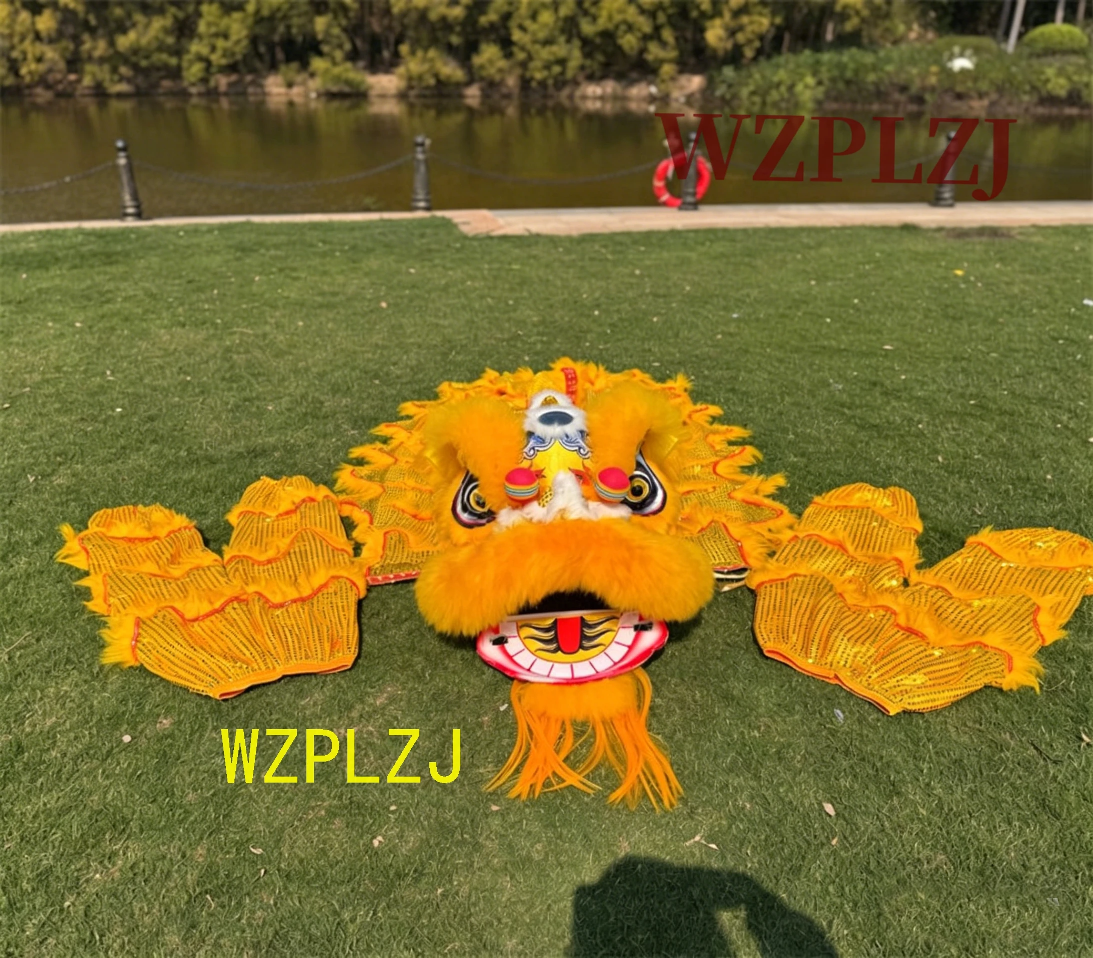 

Artificial fur Tail13-15 Age Lion Dance 2pcs pants Costume Toy Student Child Party Performance Stage Game Event Carnival