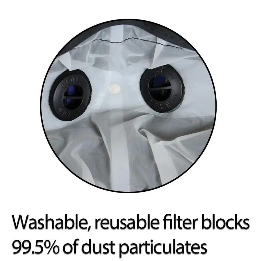 TEK، أقنعة غبار على طراز باندانا مع أشرطة تعليق وصندوق أنف ثلاثي الأبعاد مموه، 20 #5