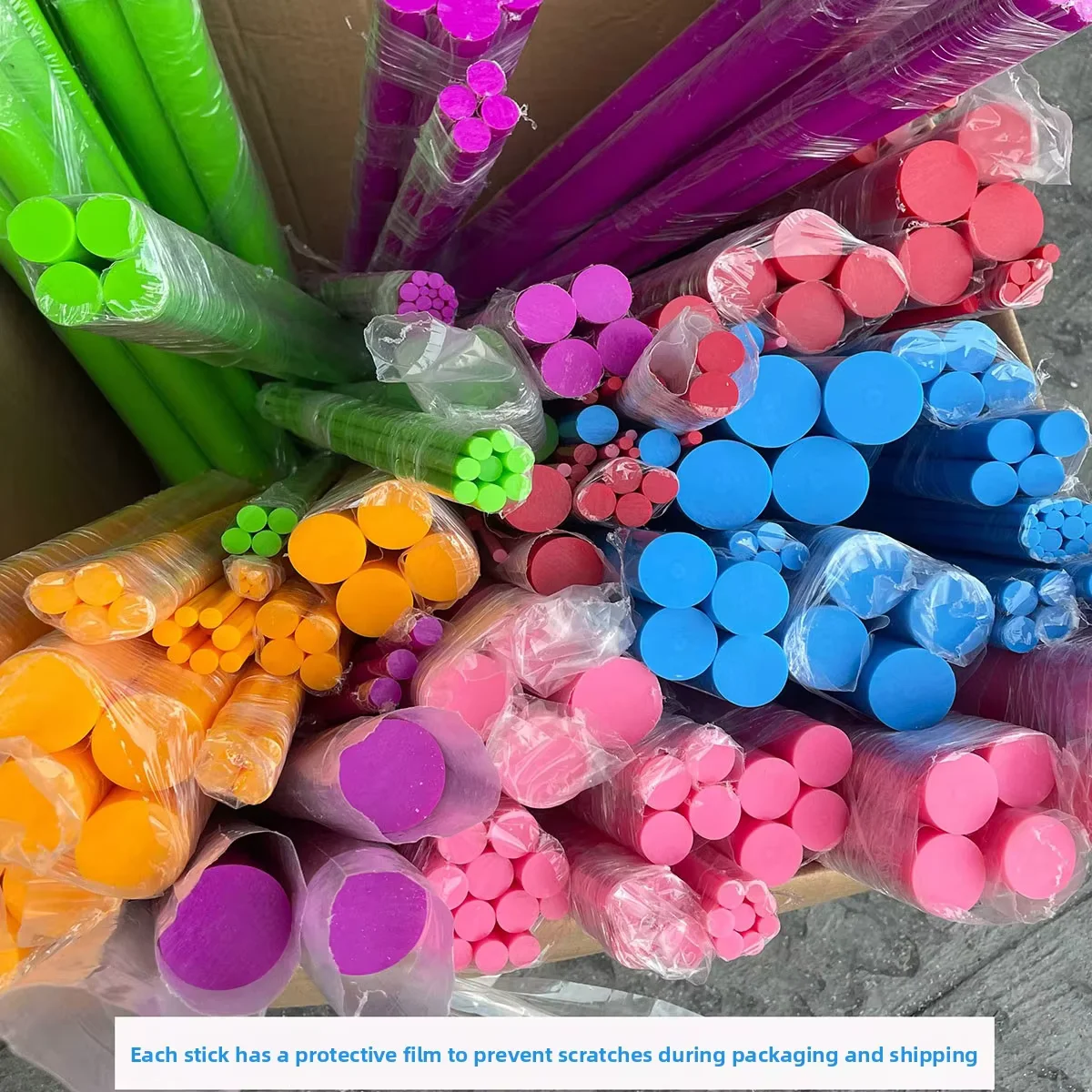 Organic Glass Cylinder Custom Cutting & Fabrication Multi-color Solid PMMA Acrylic Round Rod