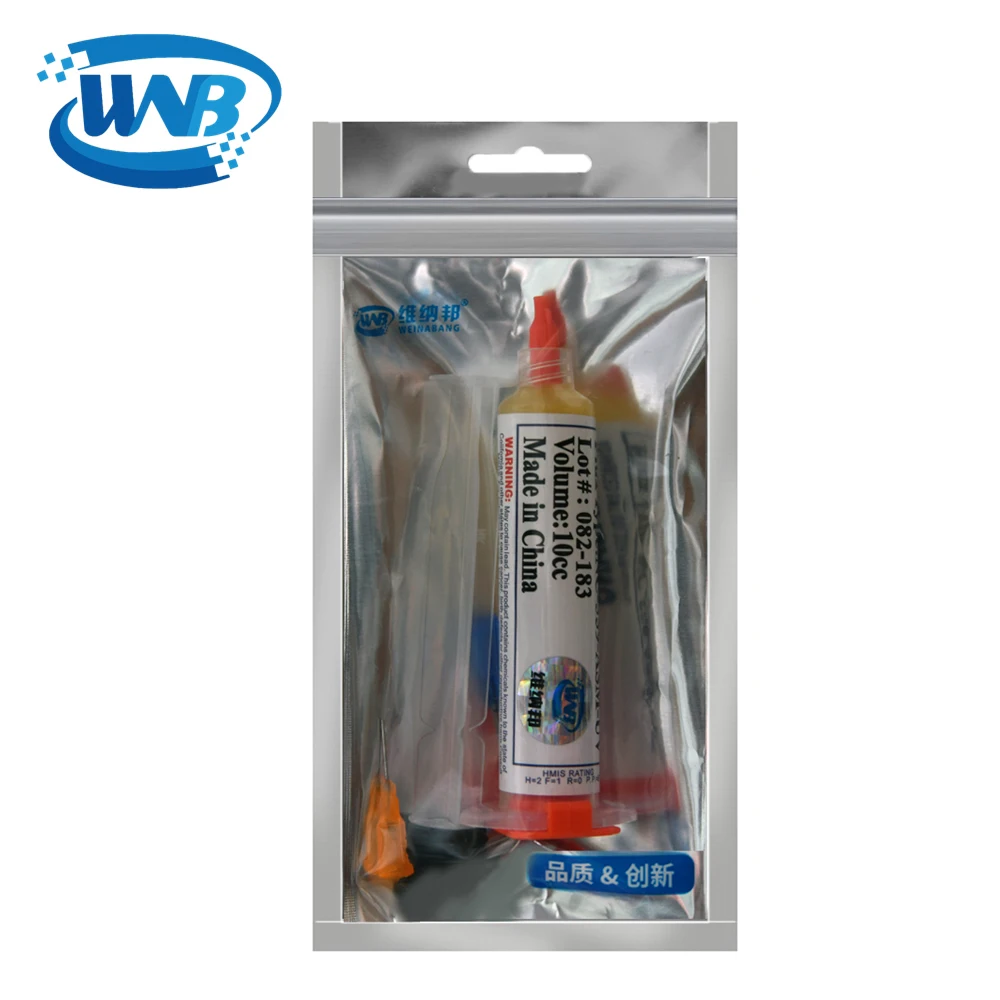 WNB 10cc NC-559-ASM-UV Solder Flux Lead-free No Clean Mild Rosin Flexible Soldering Paste for PCB Board LED BGA Chip Repair