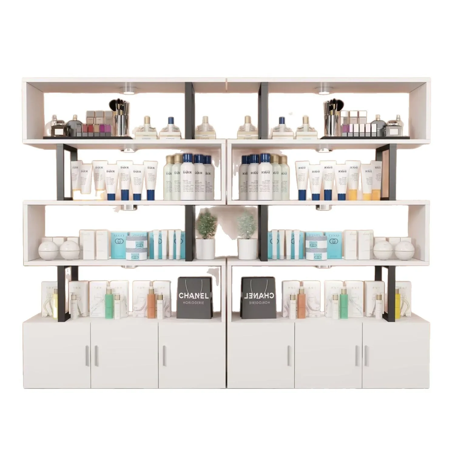 Cosmetics Display Cabinet Beauty Nail Art Barber Shop Living Room Supermarket Container Live Room Multi-layer Shelf
