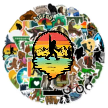 10/25/50 Stück Outdoor-Graffiti-Aufkleber mit wildem Bigfoot-Motiv für Koffer, Wasserflaschen, Handys, Laptops, Gitarren, Motorräder und Skateboards 10 best sales Wo die wilden Kerle sind - №10
