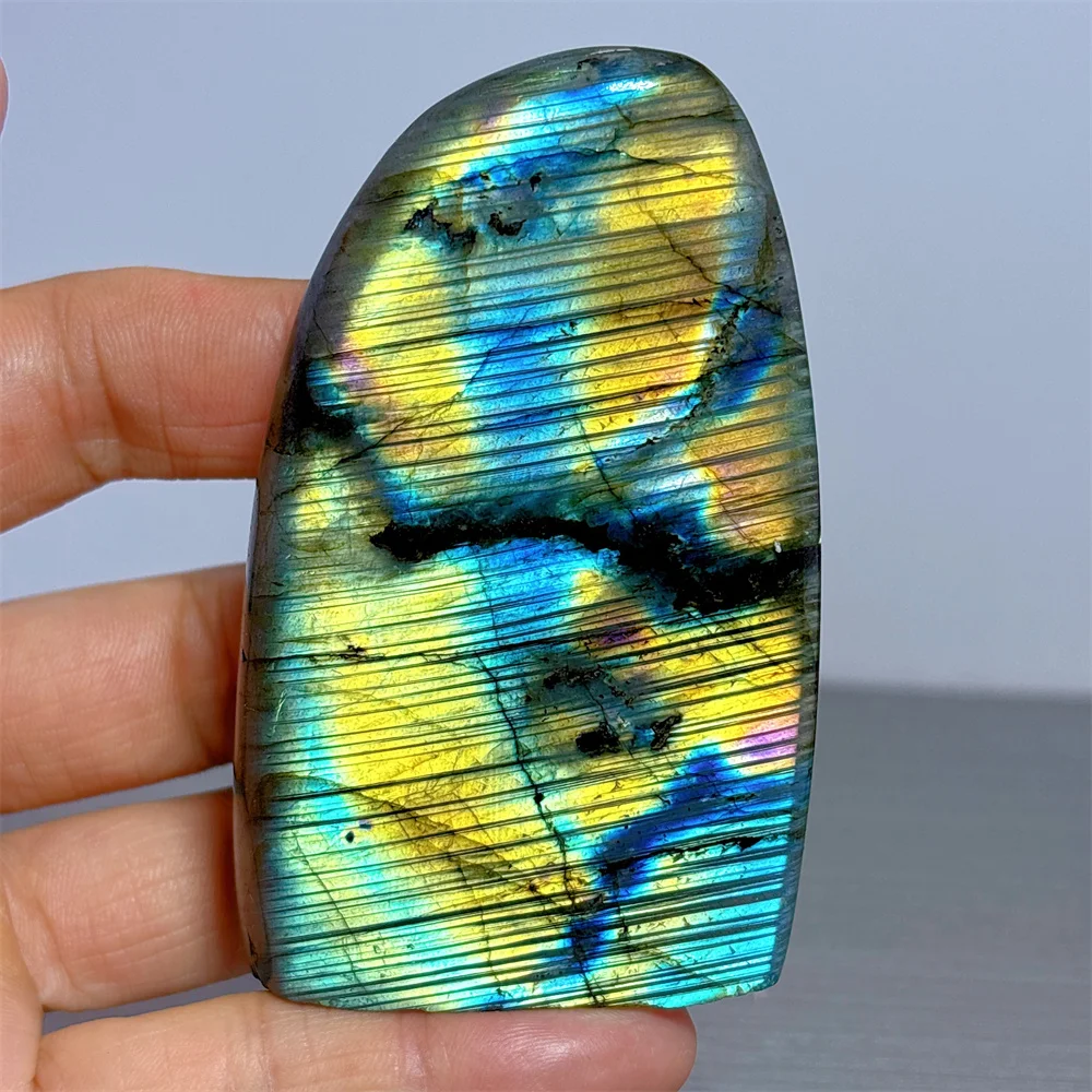 Labradorite Free Form Natural Crystal Home Garden Decoration Room Decor Luck Quartz Stone Healing Energy Love Beautiful Gifts