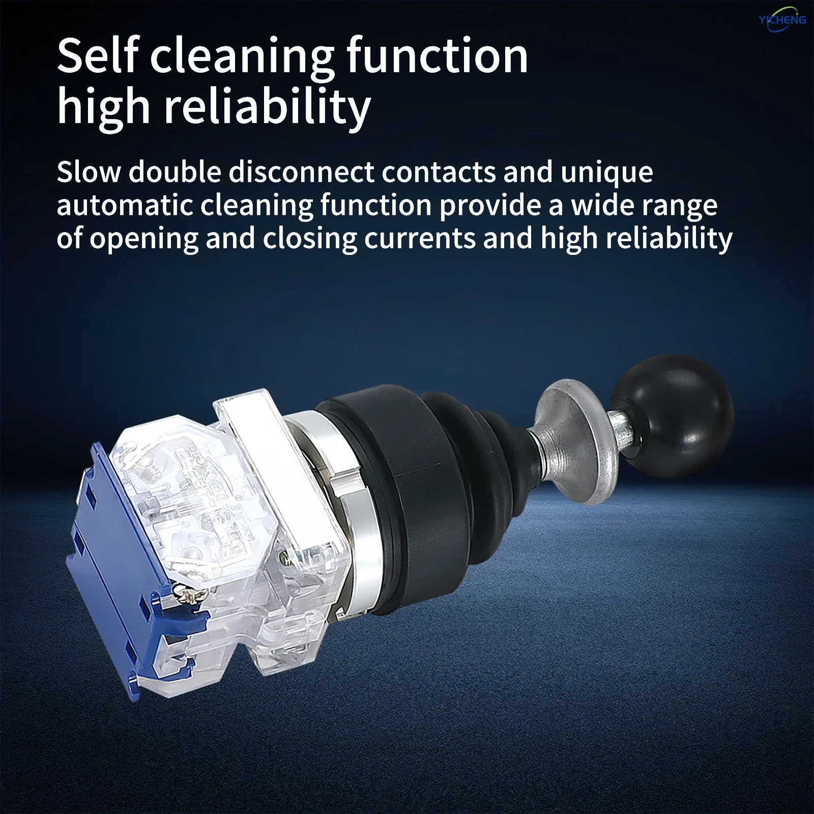 1Pcs Joystick Monolever Switch,Momentary/self locking 4 Position 4NO/2 Position 2NO,Optional anti misoperation protection,30mm