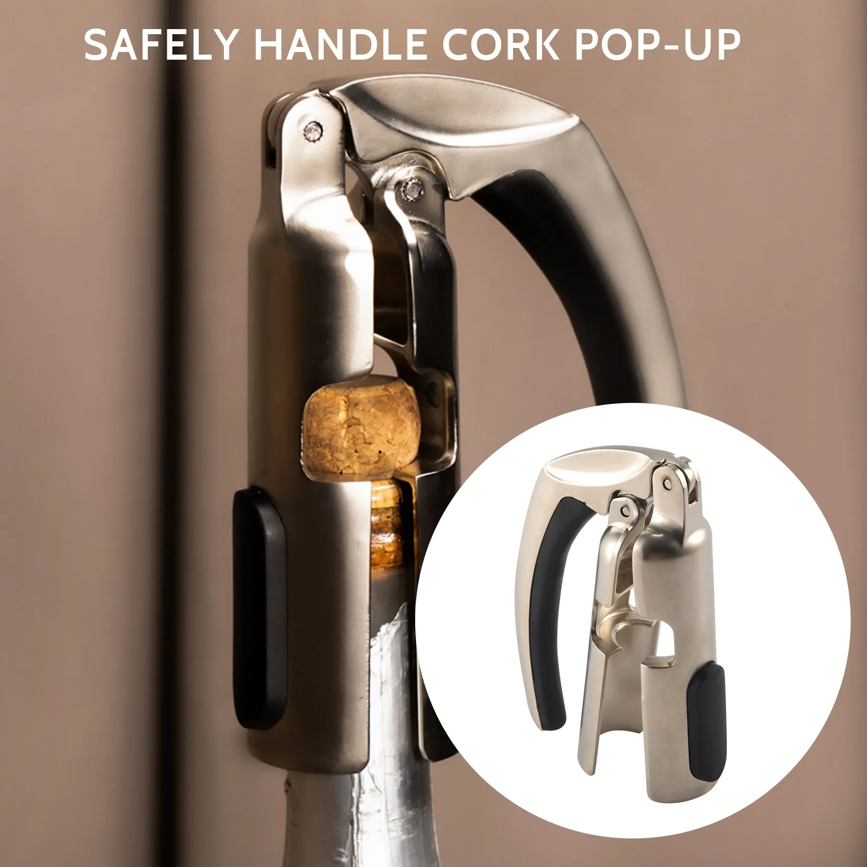 [ABFI!】 Champagne Bottle Opener Sparkling Wine Cork Puller For Sparkling Wine, Wine Bottle Opener, Wine Cork Puller