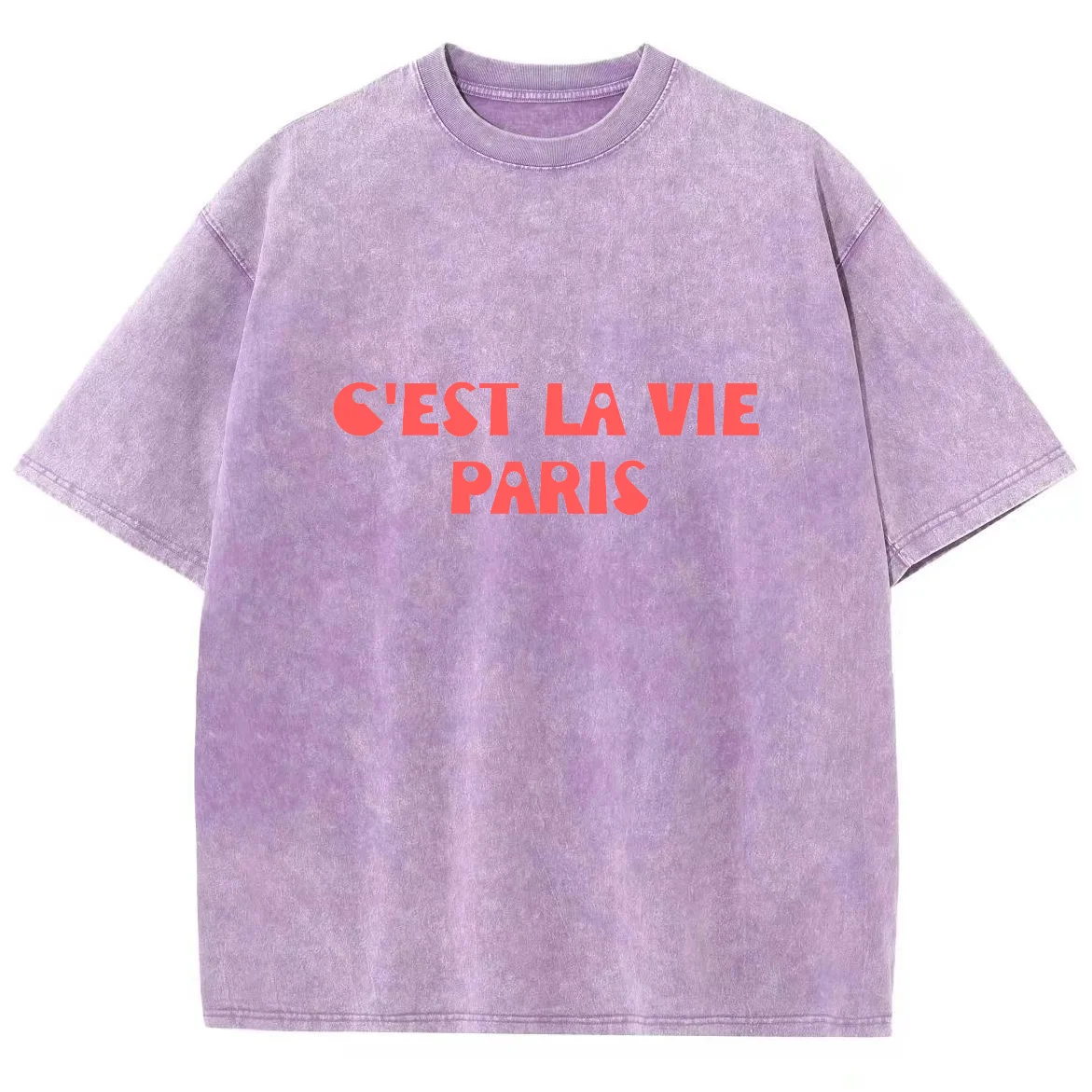 

T-shirt Plus Size Washed Short Sleeves Paris Letter Printing Is Simple Summer Fashion Fitness Sportswear Leisure Trend 2024