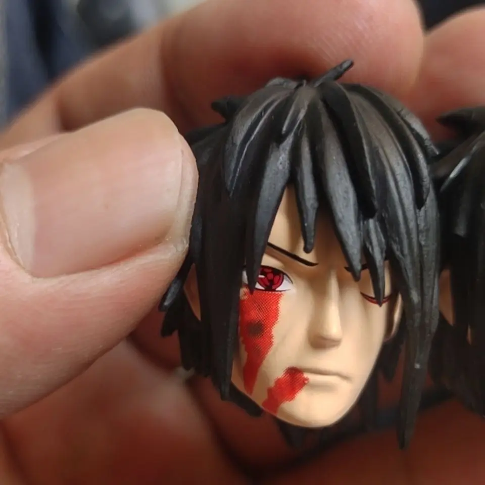 Modelo de adorno de Naruto, cinturón blanco, tierra Afei, seis puntos, organización Xiao, figura de hurón Uchiha Sasuke