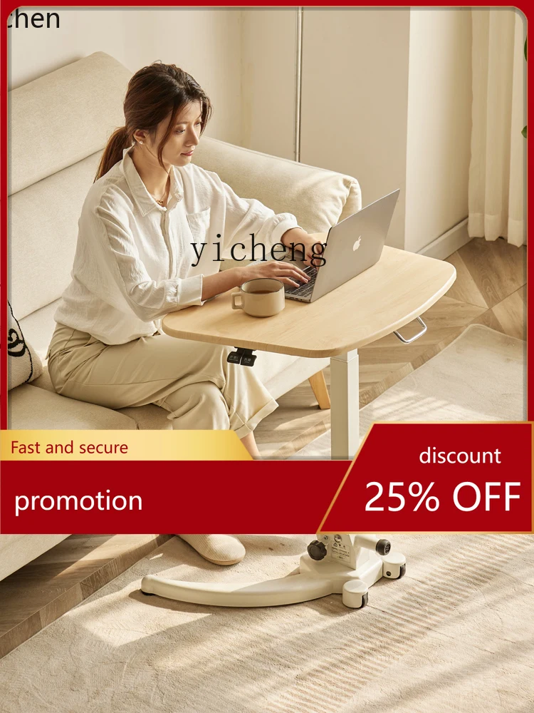 

YFY Foldable Computer Lifting Desk Workbench Bedroom Bedside Study Table
