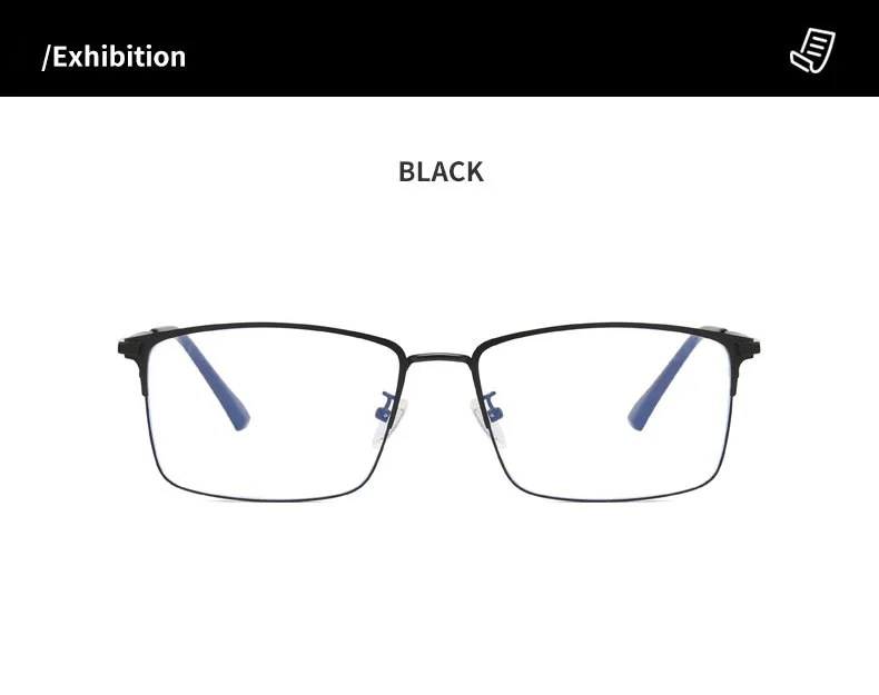 157mm Titan Legierung Anti Blau Licht Platz Lesebrille Männer Business Große Presbyopie Brille Klare Linse Rezept Brillen – Detail 14