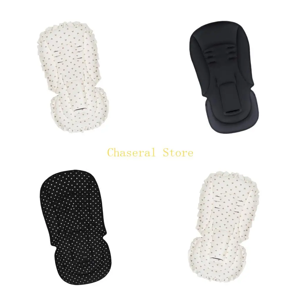 E7CE Toddler Baby Strollers Pad Gentle on Skin Washable Design 3 Stage Adjustable Hole Accent Year Round Comfort Support