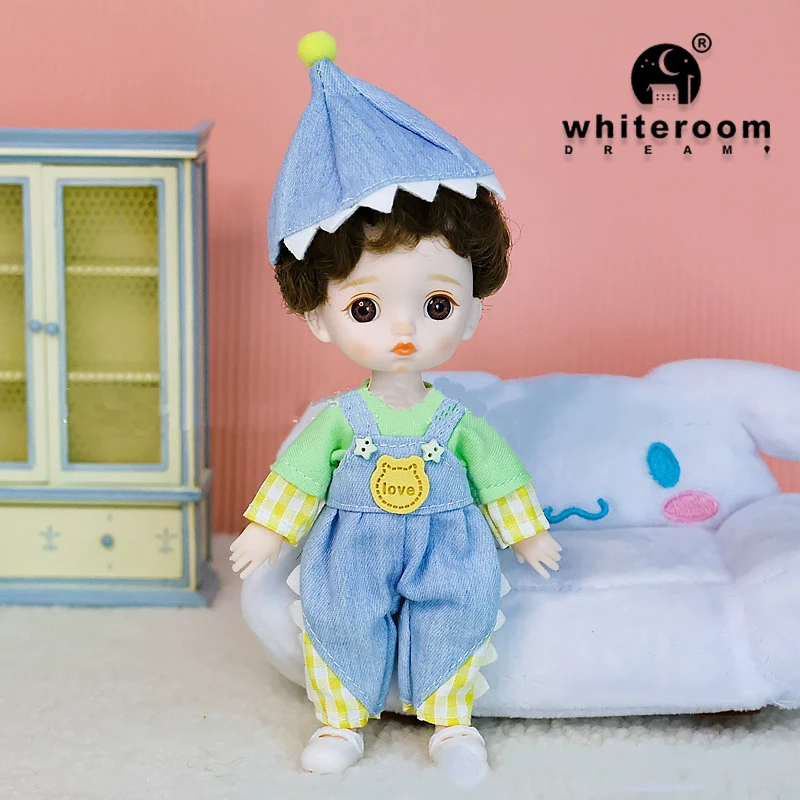 女の子のためのミニ人形,DIYおもちゃ,16cm, 13の可動式ジョイント付きのかわいい顔と青い目,服の靴,新しいbjd,女の子へのギフト