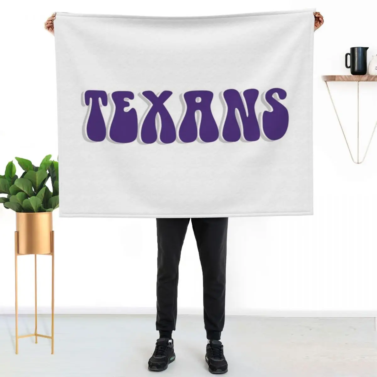 

Tarleton State University Texans Throw Blanket Cozy Microfiber Throw Blanket for Home Bedroom