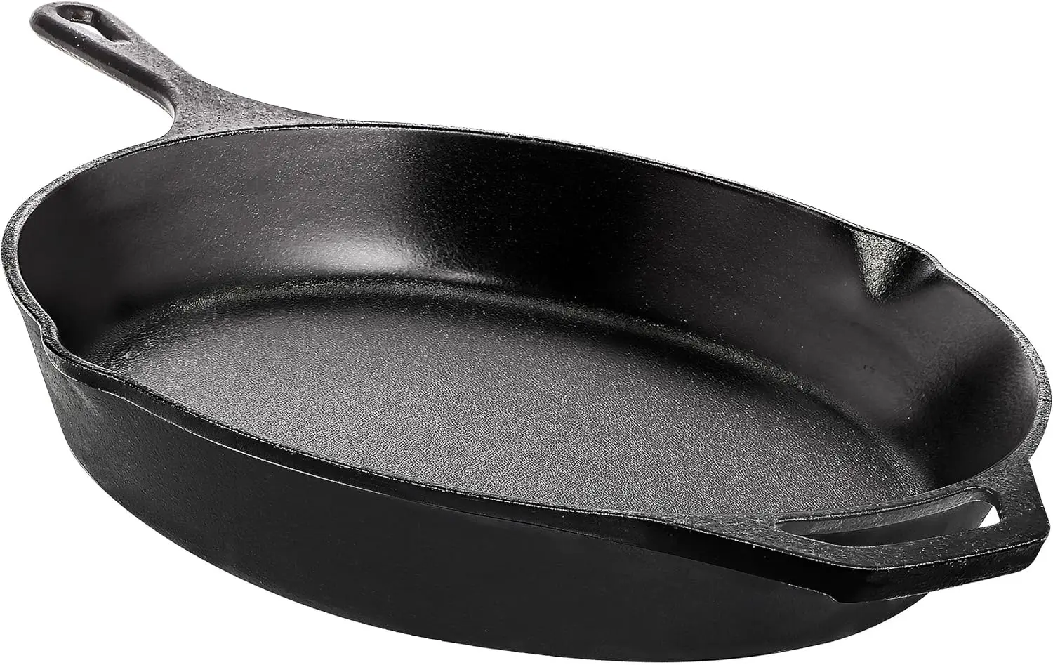 Kitchen Saute Fry Pan - Chefs Pan, Pre-Seasoned Cast Iron Skillet - Frying Pan 12 Inch - Safe Grill Cookware for indoor & Outdoo